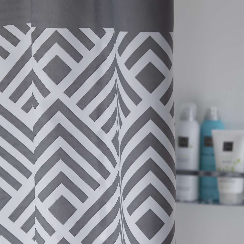 Κουρτίνα Μπάνιου Υφασμάτινη Sealskin Angoli 233561312 Γκρι 180x200cm - 2