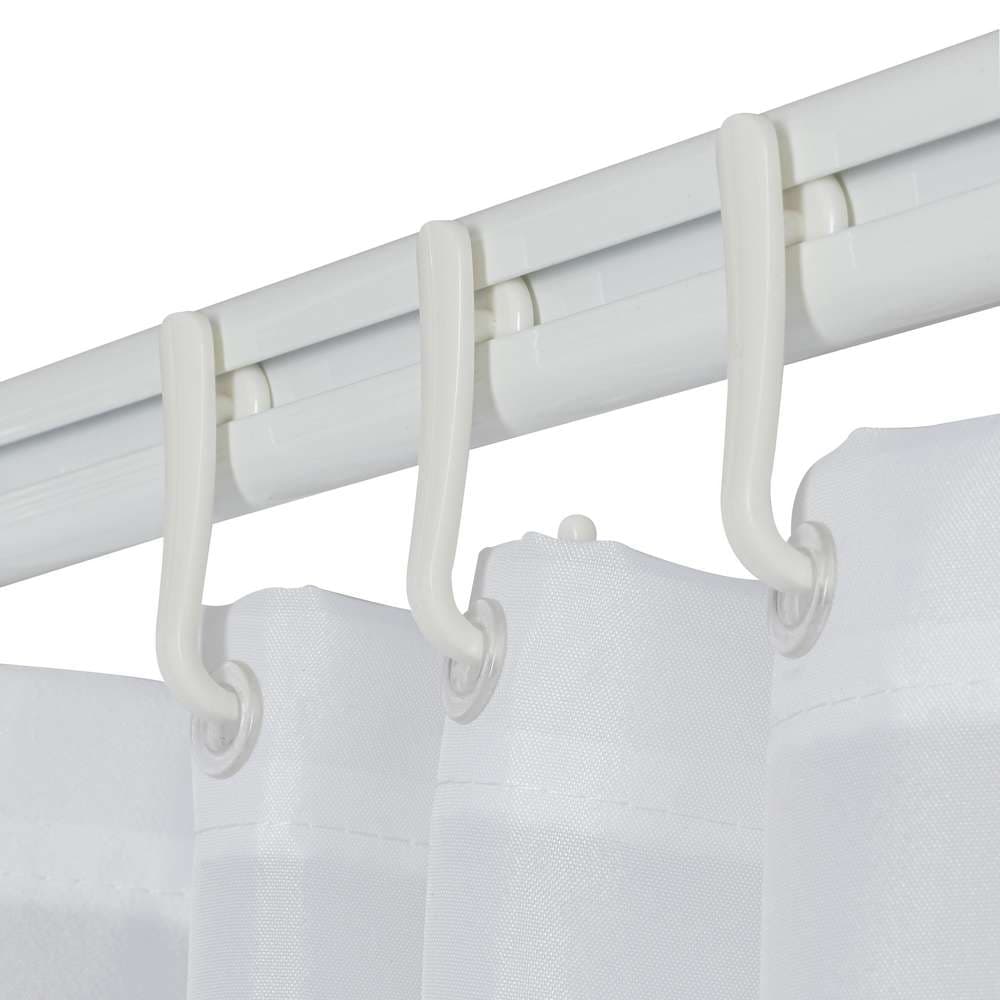 Κρίκοι Κουρτίνας Μπάνιου Sealskin Easy Roll Hooks 251160210 Λευκό 12τεμ - 4
