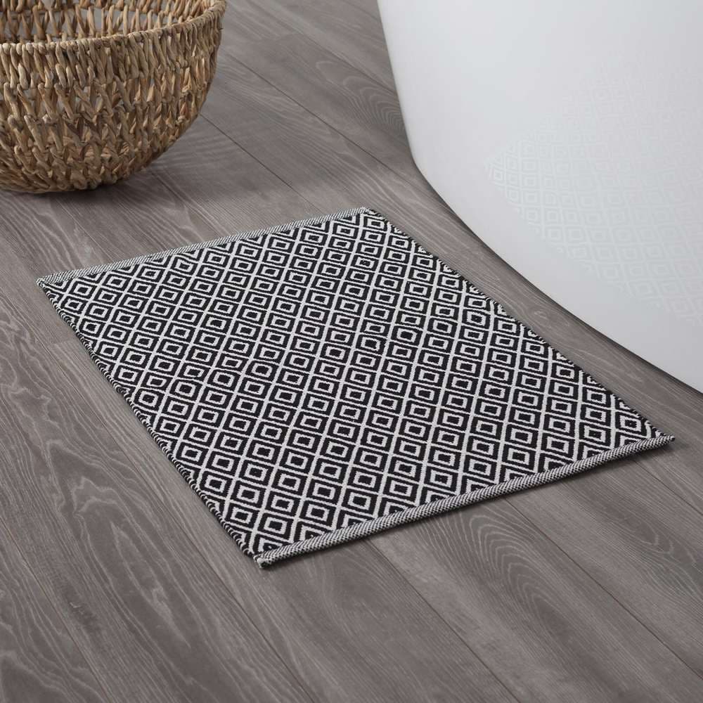 Πατάκι Μπάνιου Sealskin Trellis 294213619 Μαύρο 60x90cm - 3