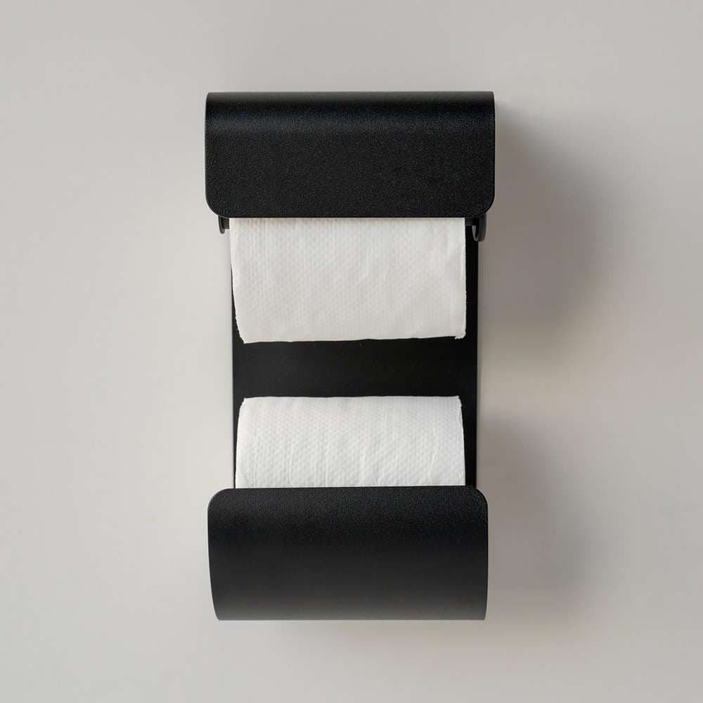 Χαρτοθήκη Διπλή Sealskin Brix 362471819 Μαύρο 11,6x12,5x25,5cm - 4