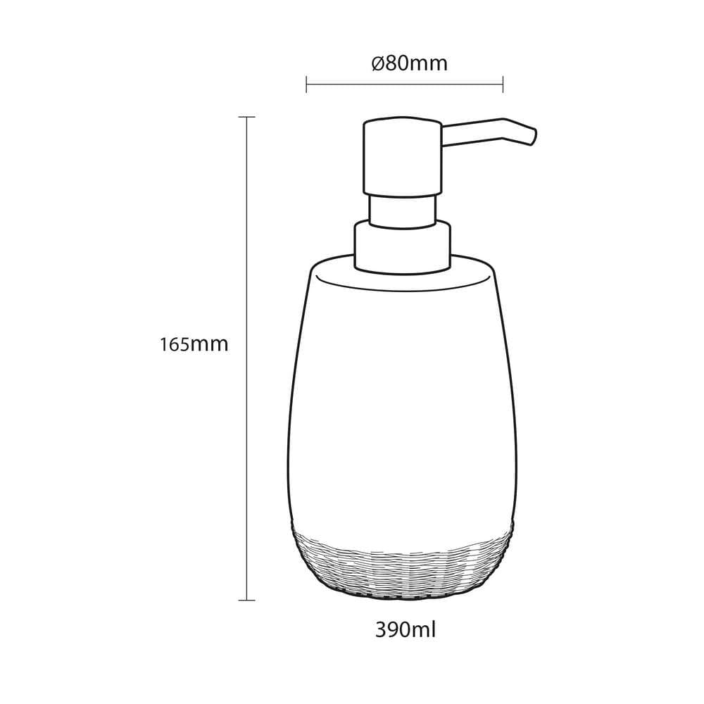 Ντισπένσερ Επικαθήμενο Sealskin Braid 362490211 Γκρι 400ml - 6