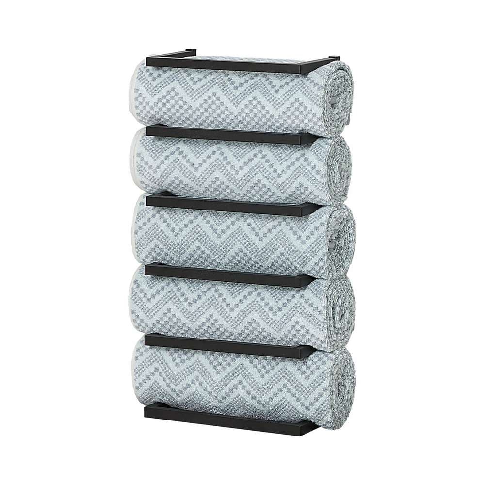 Πετσετοκρεμάστρα 5 Θέσεων Sealskin Carre 396330746 Μαύρο 24x12x48cm - 3