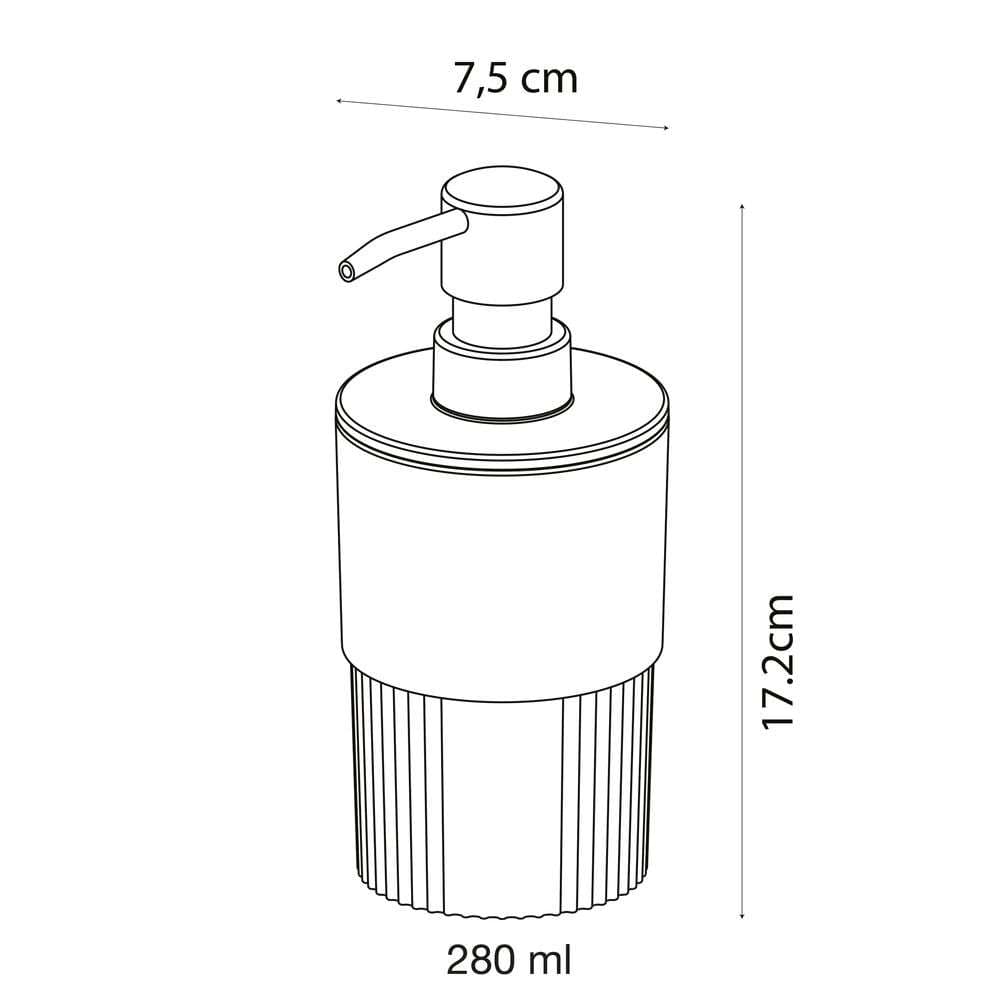 Ντισπένσερ Επικαθήμενο Sealskin Brave 800013 Μαύρο 280ml - 9