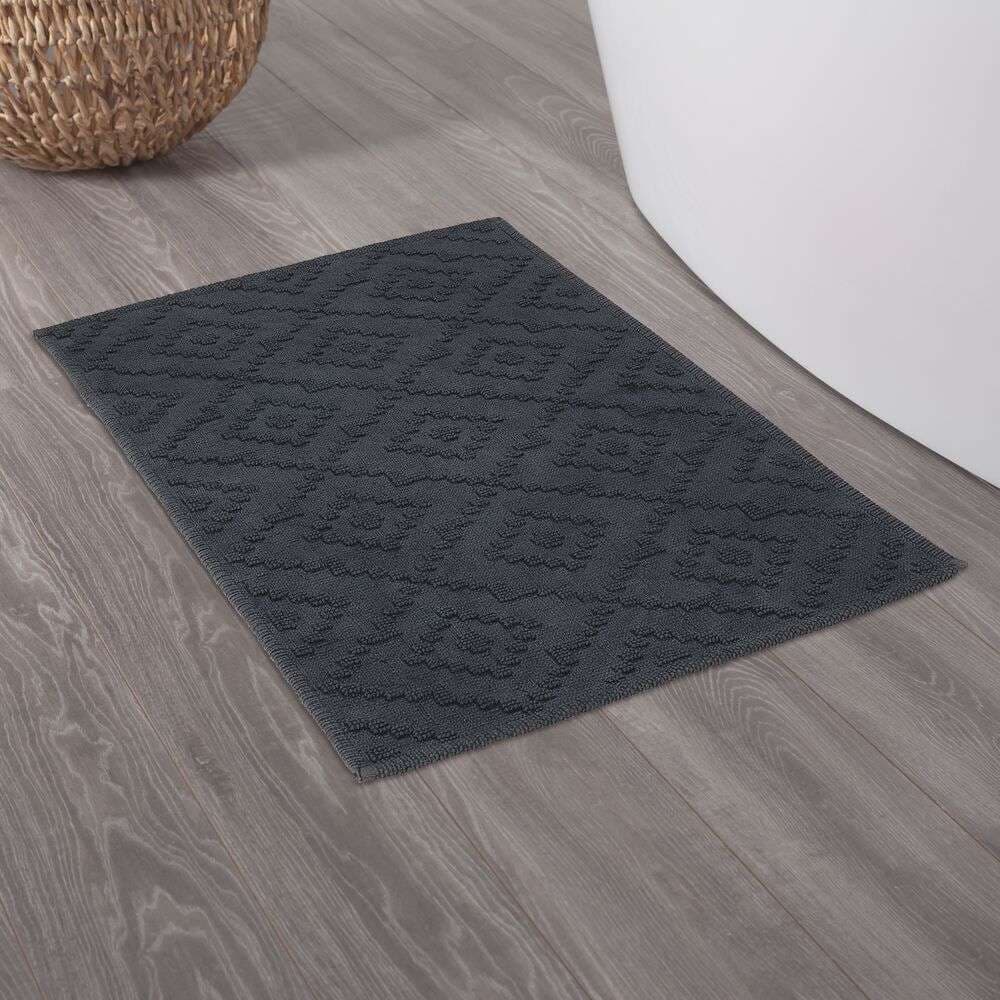 Πατάκι Μπάνιου Sealskin Aztec 800095 Σκούρο Γκρι 60x90cm - 3