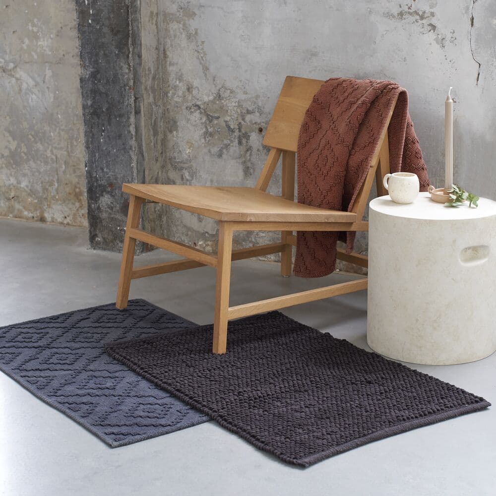 Πατάκι Μπάνιου Sealskin Aztec 800097 Σκούρο Ροζ 60x90cm - 10