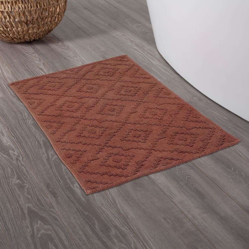 Πατάκι Μπάνιου Sealskin Aztec 800097 Σκούρο Ροζ 60x90cm - 3