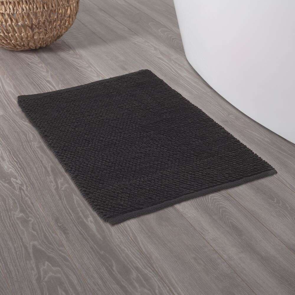 Πατάκι Μπάνιου Sealskin Delhi 800109 Σκούρο Γκρι 60x90cm - 3