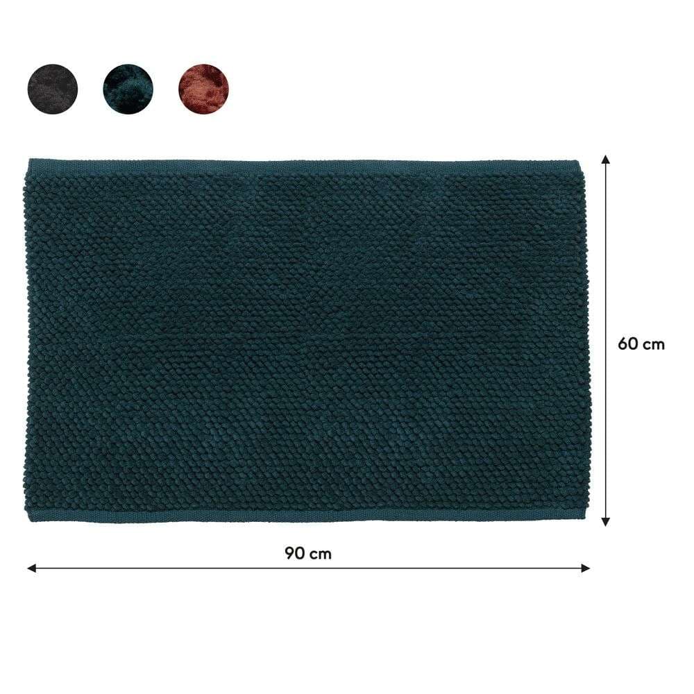 Πατάκι Μπάνιου Sealskin Delhi 800110 Σκούρο Πράσινο 60x90cm - 5