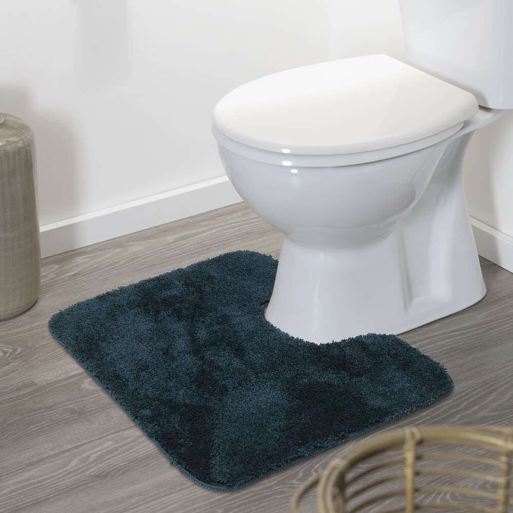 Πατάκι Λεκάνης Sealskin Angora 800123 Σκούρο Πράσινο 55x60cm - 4