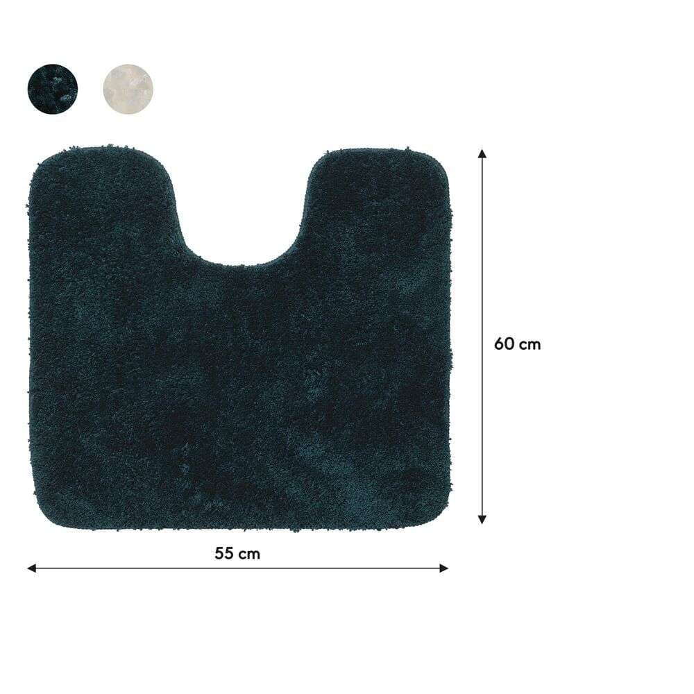 Πατάκι Λεκάνης Sealskin Angora 800123 Σκούρο Πράσινο 55x60cm - 5