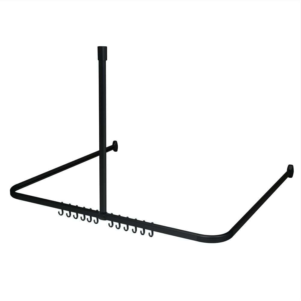 Βραχίονας Μπάνιου Γωνιακός Sealskin Easy Roll 800128 Μαύρο 170x80cm - 2