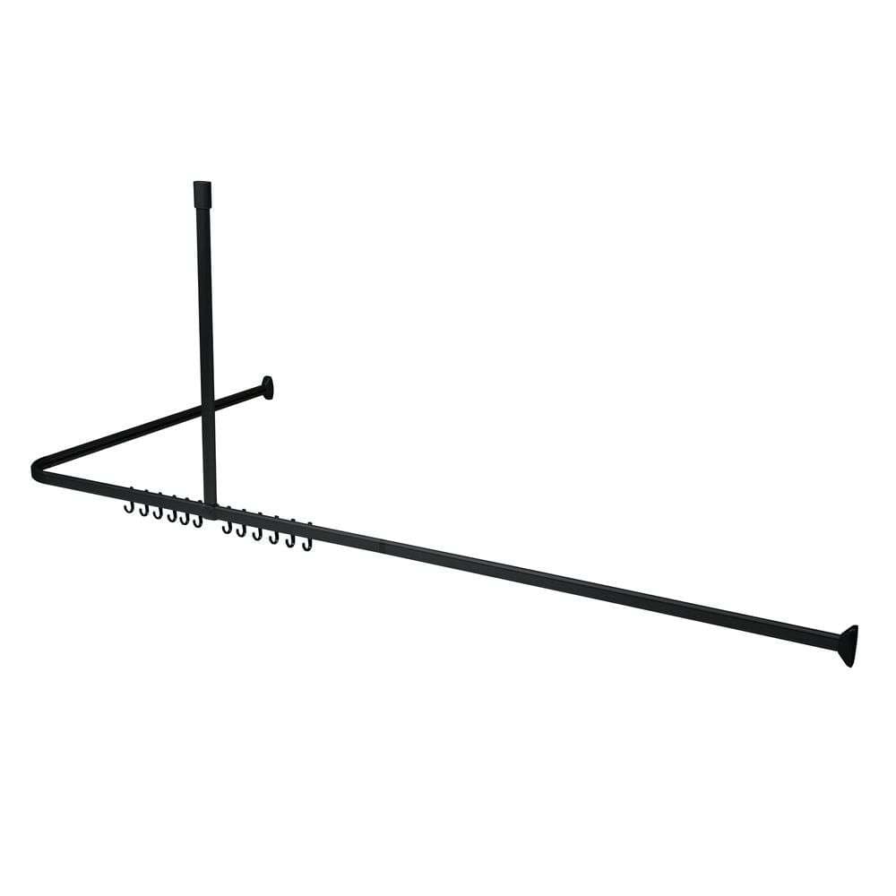 Βραχίονας Μπάνιου Γωνιακός Sealskin Easy Roll 800128 Μαύρο 170x80cm - 3