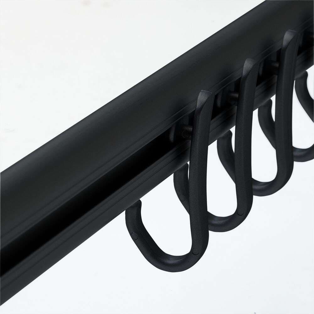 Κρίκοι Κουρτίνας Μπάνιου Sealskin Easy Roll Hooks 800129 Μαύρο 12τεμ - 2