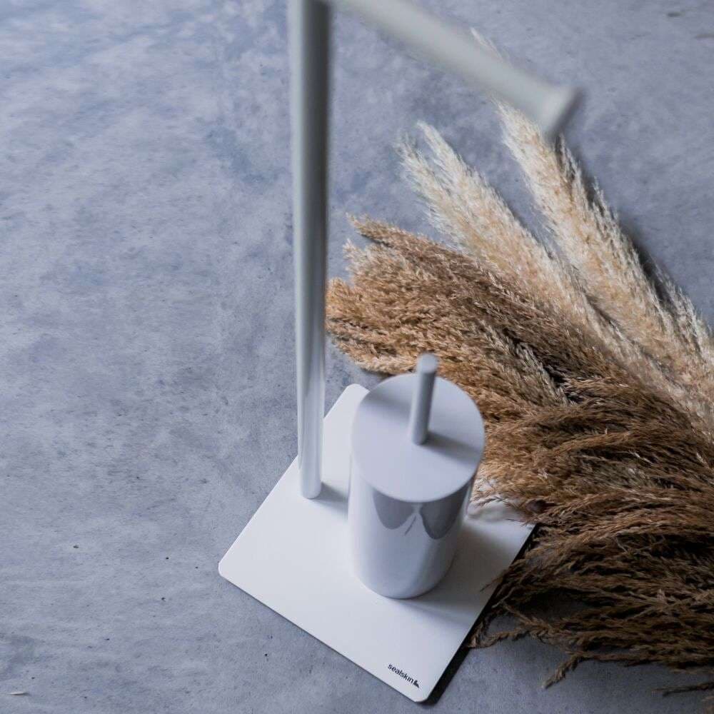 Χαρτοθήκη Επιδαπέδια & Πιγκάλ Sealskin Tube 2nd Version 800289 Λευκό Φ20x71cm - 4