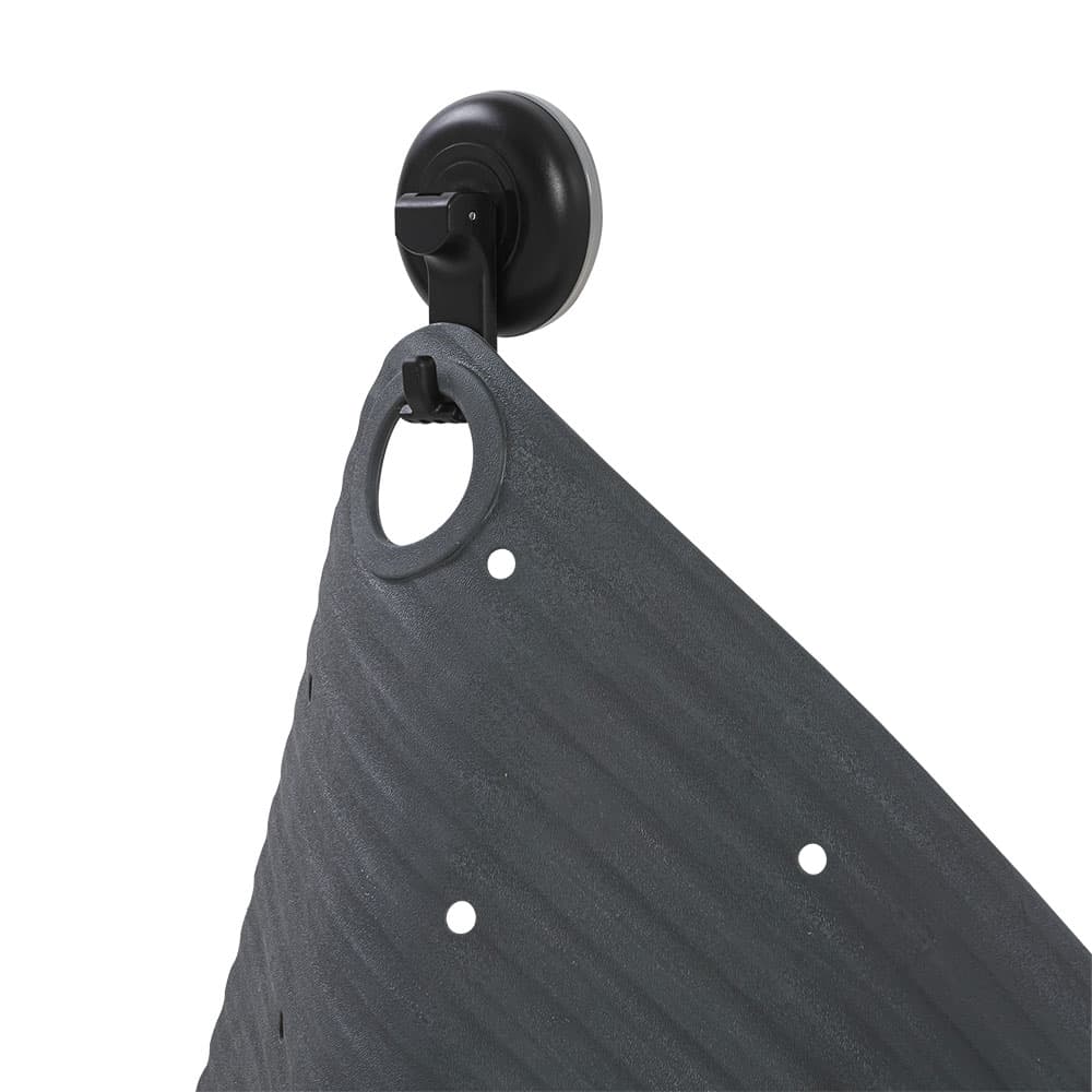 Αντιολισθητικό Πατάκι Μπάνιου Sealskin Ribb Hook 800621 Ανθρακί with Μαύρο 55x55cm - 7