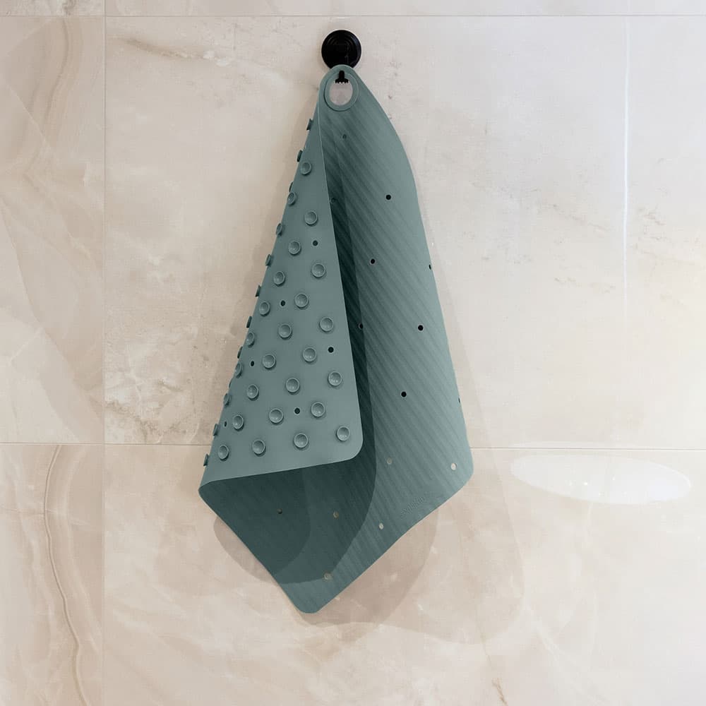 Αντιολισθητικό Πατάκι Μπάνιου Sealskin Ribb Hook 800622 Πράσινο with Μαύρο 55x55cm - 6