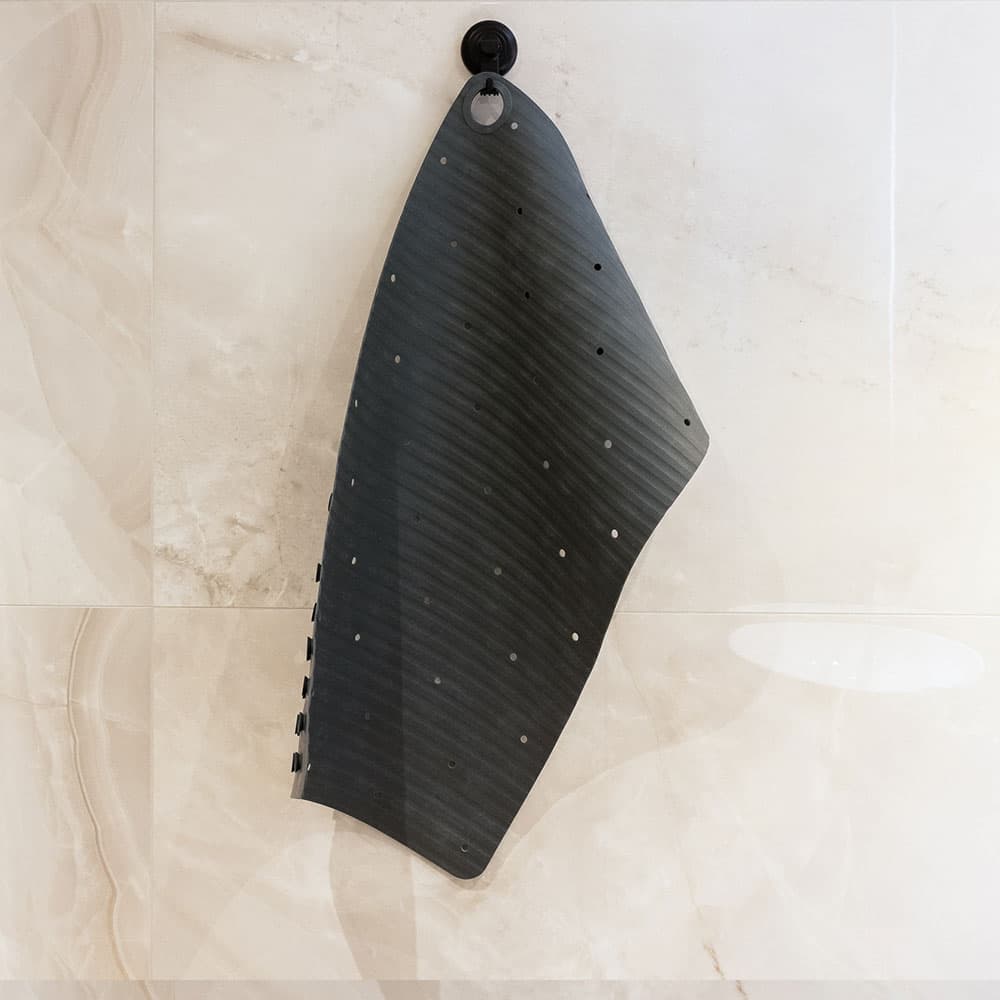 Αντιολισθητικό Πατάκι Μπάνιου Sealskin Ribb Hook 800624 Ανθρακί with Μαύρο 40x70cm - 7