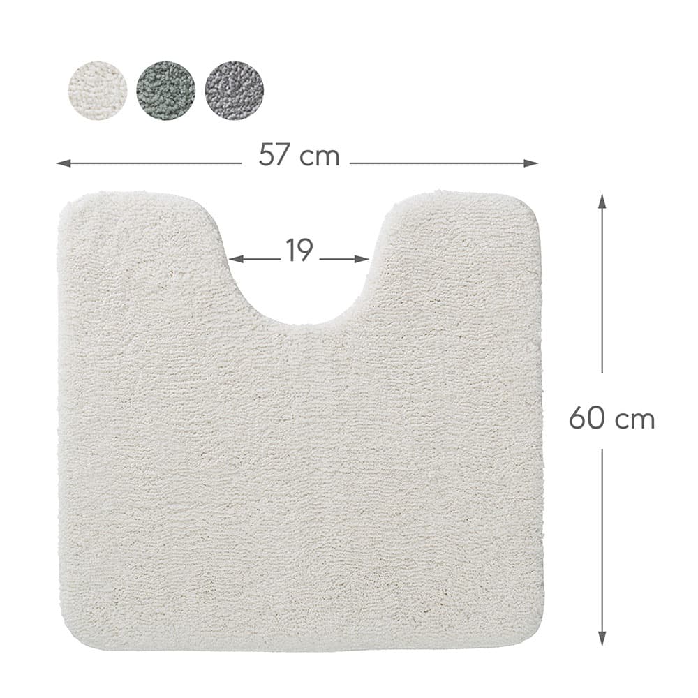 Πατάκι Λεκάνης Sealskin Cosima 800635 Εκρού 57x60cm - 5