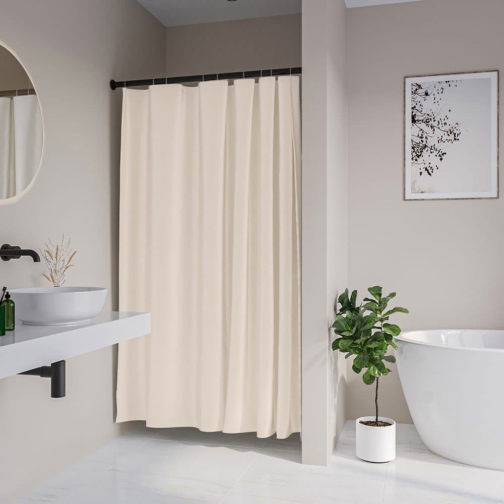 Κουρτίνα Μπάνιου Πλαστική Sealskin Cosima 800641 Σομόν 180x200cm - 2