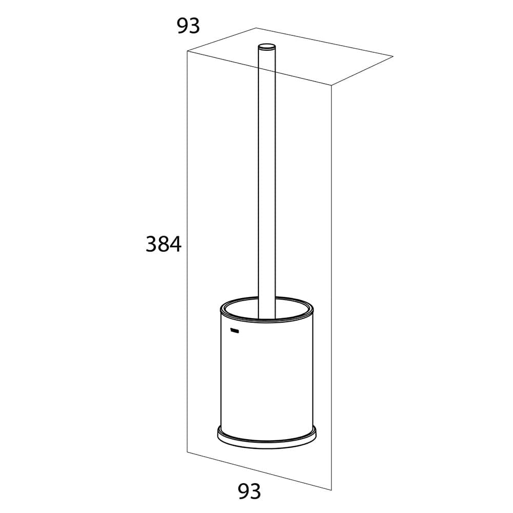 Πιγκάλ Επιδαπέδιο Tiger Colar 1314930346 Inox Γυαλιστερό Φ9,3x38,4cm - 6