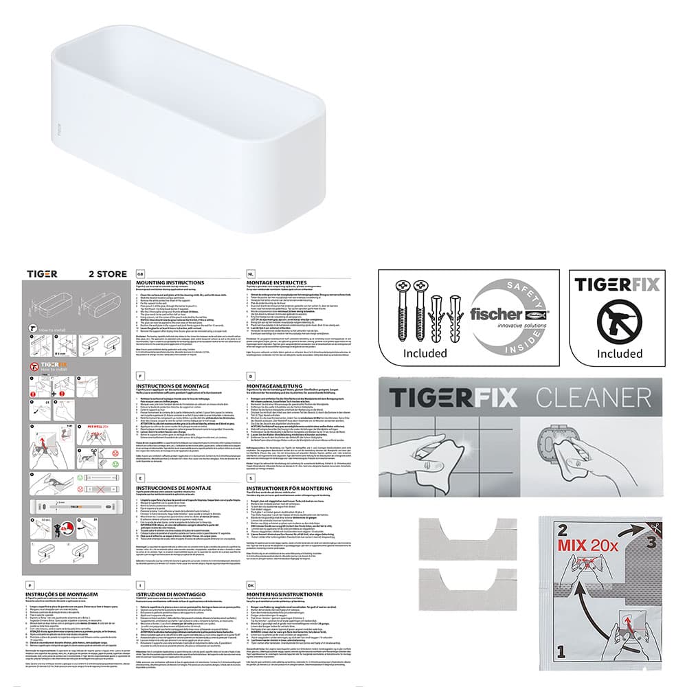 Σπογγοθήκη Tiger 2-Store 1500010146 Λευκό 25x11x8cm - 12