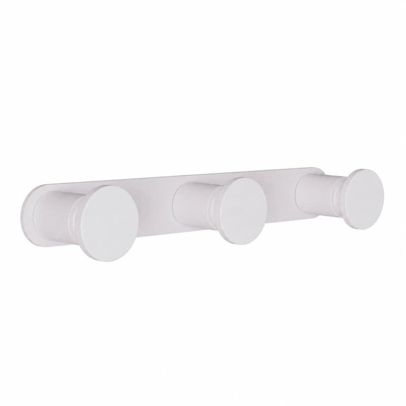 Άγκιστρο τριπλό Pam 71-033 Ματ Λευκό 17x3,5x2,5cm - 1