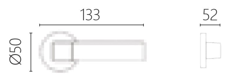 Πόμολα Πόρτας με Ροζέτα Zogometal 390 Ματ Μαύρο - 2