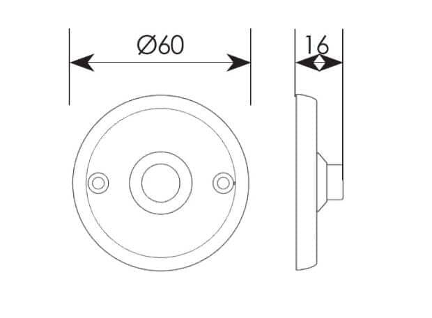 Κουδούνι Zogometal 114 Φ6cm Ματ Νίκελ / Χρώμιο - 2