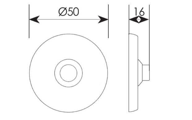 Κουδούνι Zogometal 285 Φ5cm Ματ Νίκελ / Χρώμιο - 2