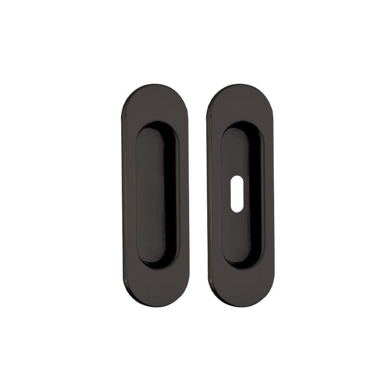 Χούφτα Συρόμενης Πόρτας Zogometal 303 Dark Bronze 12,5x3,9cm | με Οπή και Χωρίς