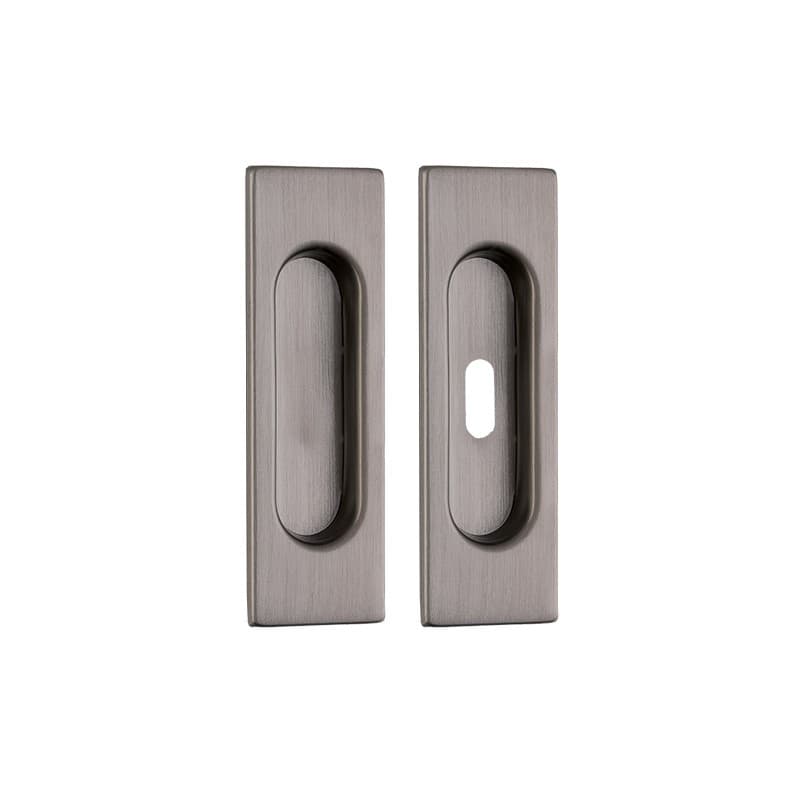 Χούφτα Συρόμενης Πόρτας Zogometal 307 Graphite Smoked 12,5x3,9cm | με Οπή και Χωρίς
