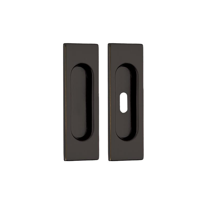 Χούφτα Συρόμενης Πόρτας Zogometal 307 Dark Bronze 12,5x3,9cm | με Οπή και Χωρίς