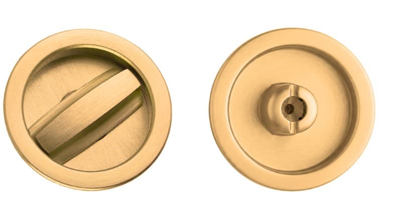 Χούφτα Συρόμενης Πόρτας με Κλείστρο Zogometal 1871 Vintage Gold Ø5,9cm