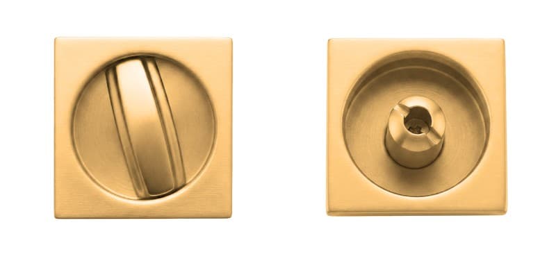 Χούφτα Συρόμενης Πόρτας με Κλείστρο Zogometal 1876 Vintage Gold 5,9x5,9cm
