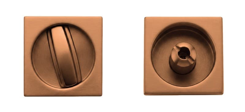 Χούφτα Συρόμενης Πόρτας με Κλείστρο Zogometal 1876 Copper Aged 5,9x5,9cm
