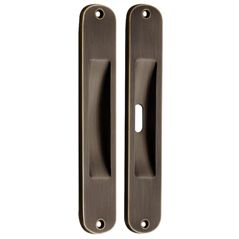 Χούφτα Συρόμενης Πόρτας Zogometal 219 Dark Bronze 3,4x17,8cm
