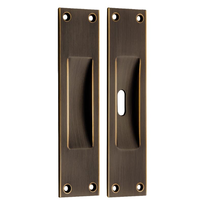 Χούφτα Συρόμενης Πόρτας Zogometal 230 Dark Bronze 4x15,8cm