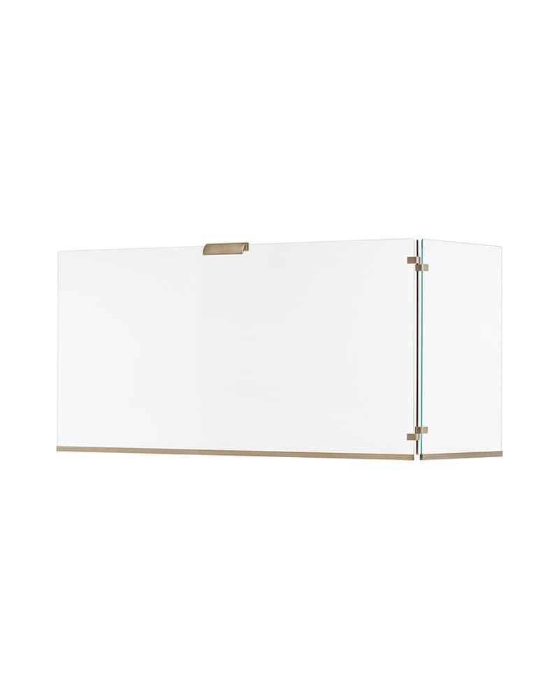 Σήτα Τζακιού Γυάλινη Δίφυλλη Zogometal 563 80-90+30-40x50cm