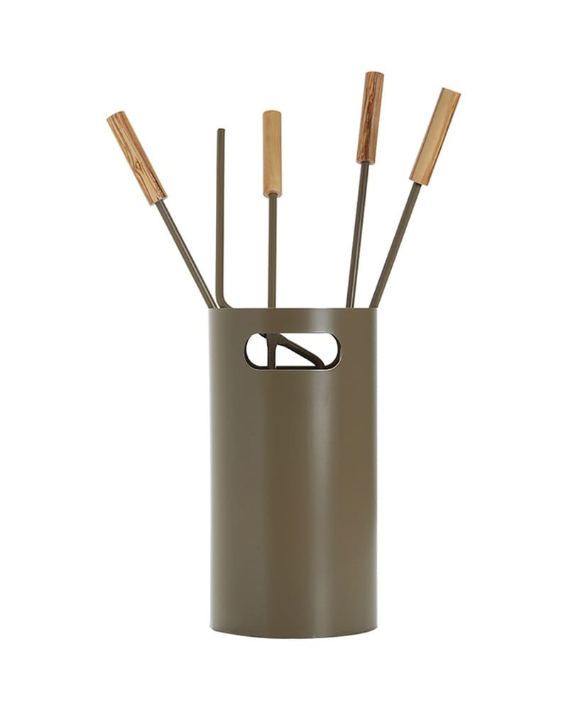 Σετ Εργαλείων Τζακιού σε Κουβά Zogometal K32-1240 Φ17x55cm