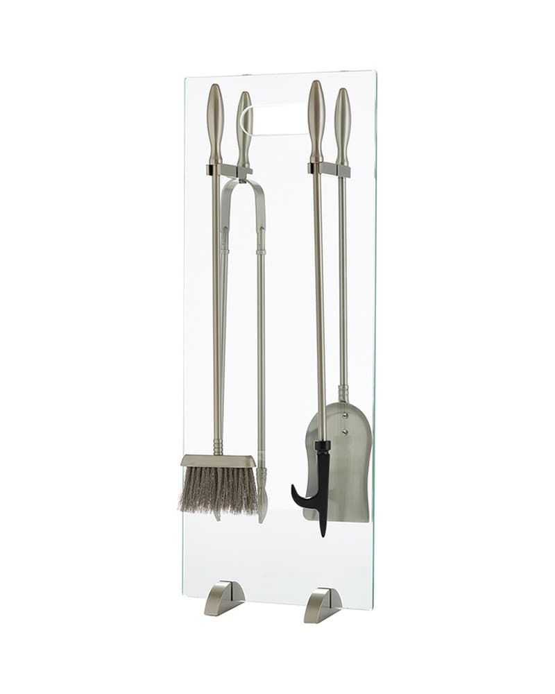 Κρεμανταλάς Τζακιού Γυάλινος Zogometal T04-1190 25x65cm