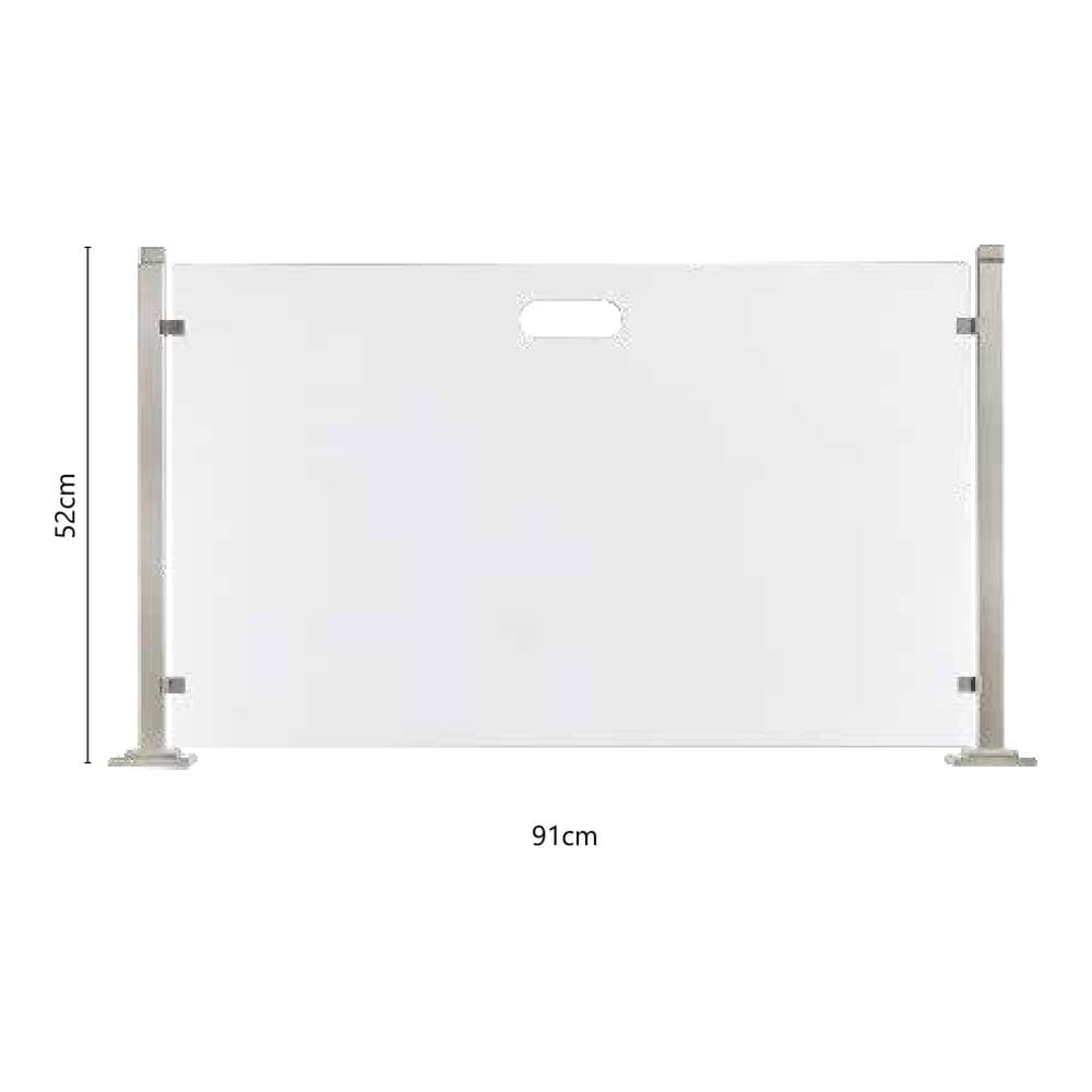 Σήτα Τζακιού Γυάλινη Zogometal 559 91x52cm - 2