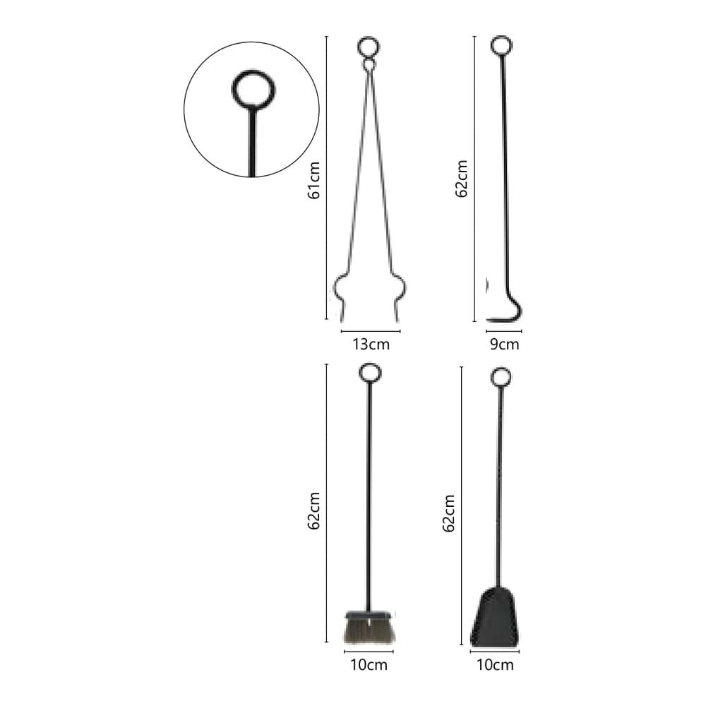 Εργαλεία Τζακιού Zogometal 683 62cm - 2