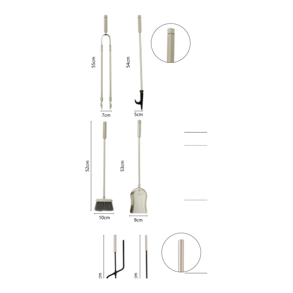Εργαλεία Τζακιού Zogometal 1215 55cm - 2