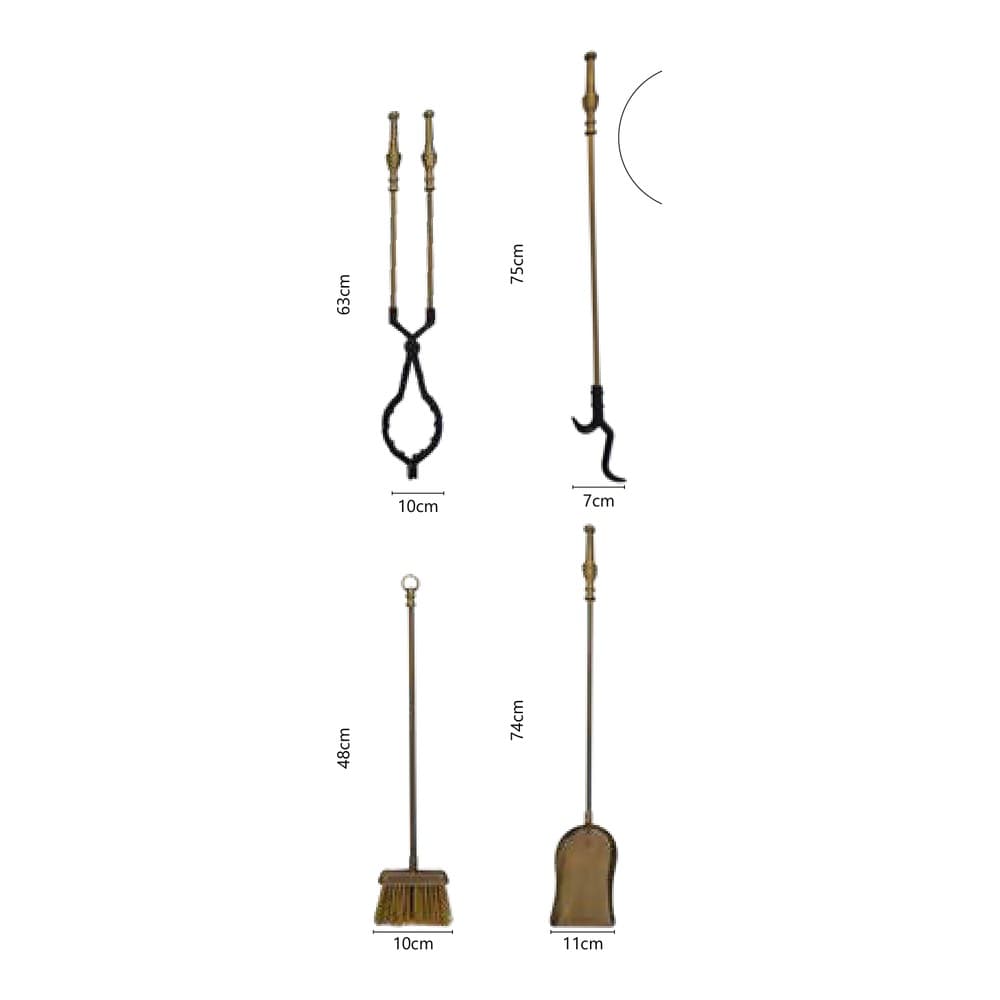 Εργαλεία Τζακιού Zogometal 1630 75cm - 2