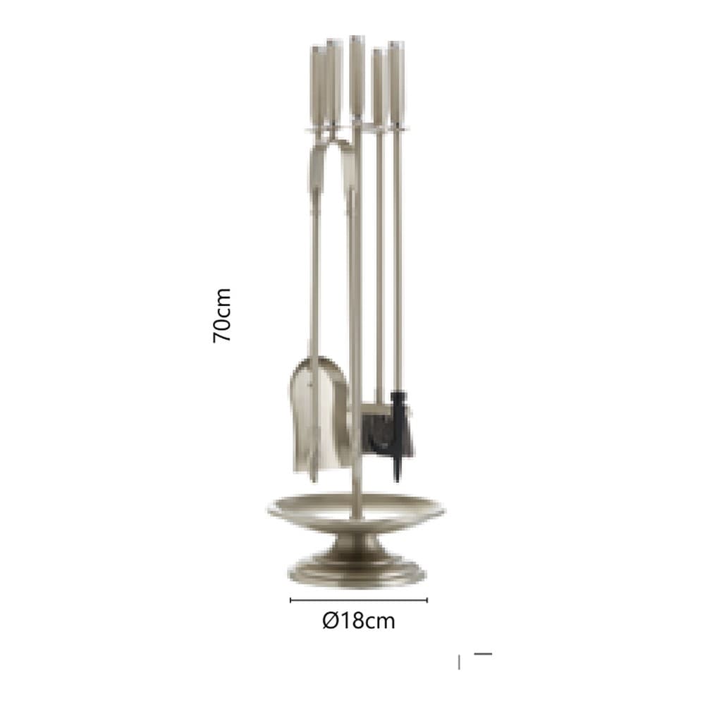 Κρεμανταλάς Τζακιού Zogometal B06-1200 Φ18x70cm - 2