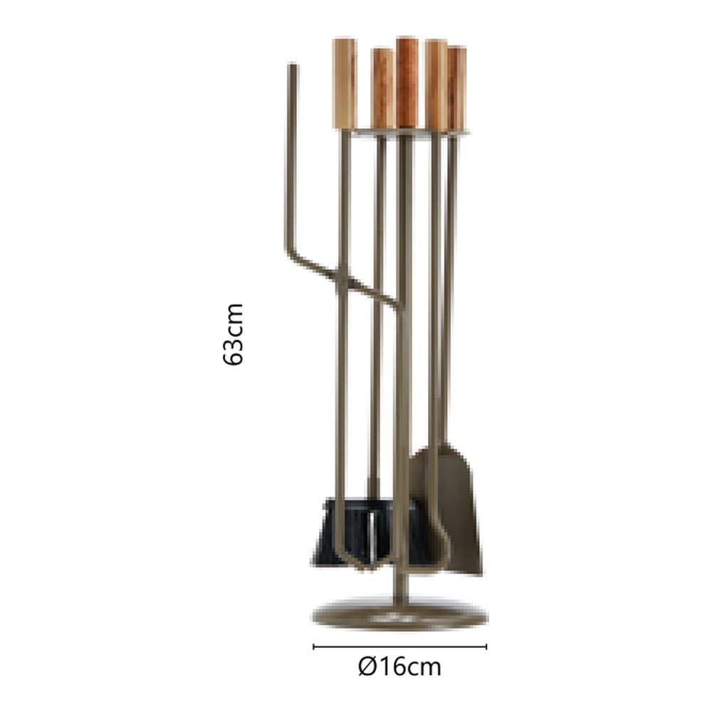 Κρεμανταλάς Τζακιού Zogometal B09-1240 Φ16x63cm - 2