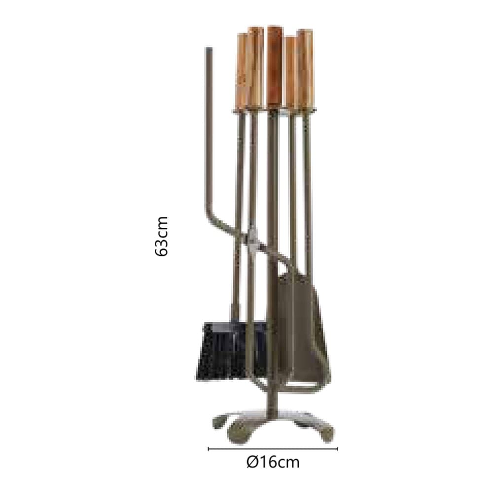 Κρεμανταλάς Τζακιού Zogometal B13-1240 Φ16x63cm - 2