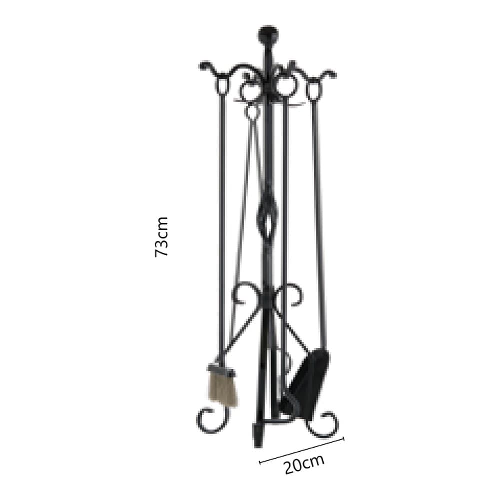 Κρεμανταλάς Τζακιού Zogometal B16-0683 20x73cm - 2