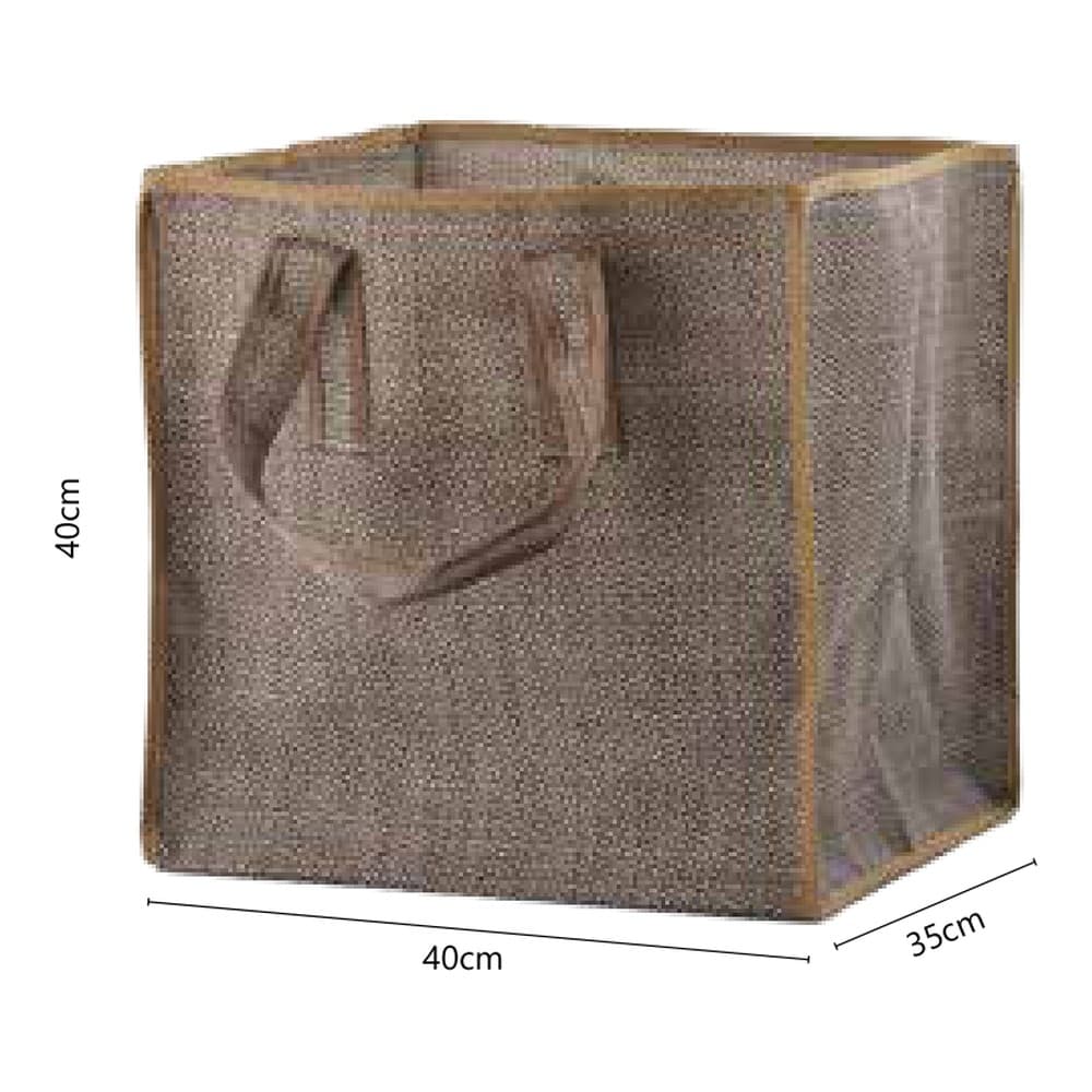 Καλάθι Ξύλων Τζακιού Υφασμάτινο Zogometal BAG3 40x35x40cm - 2
