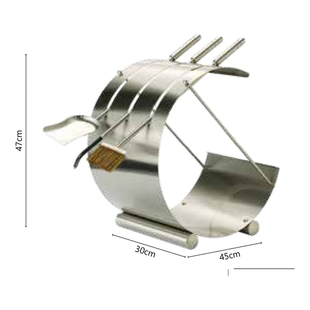 Κρεμανταλάς Τζακιού Zogometal G04-1180 30x45x47cm - 2
